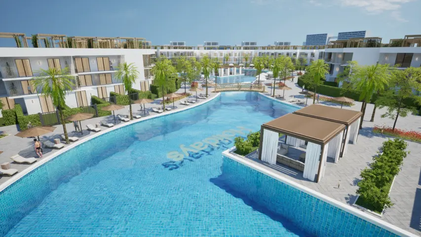 202 Second floor Building 6 side pool + 66 m2 special roof